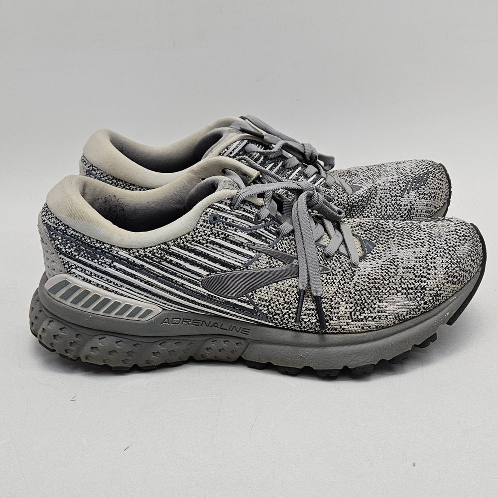 Brooks Adrenaline GTS 19 Mens Running Shoes Grey Black 1102941D126 Size 8.5 - Picture 3 of 13